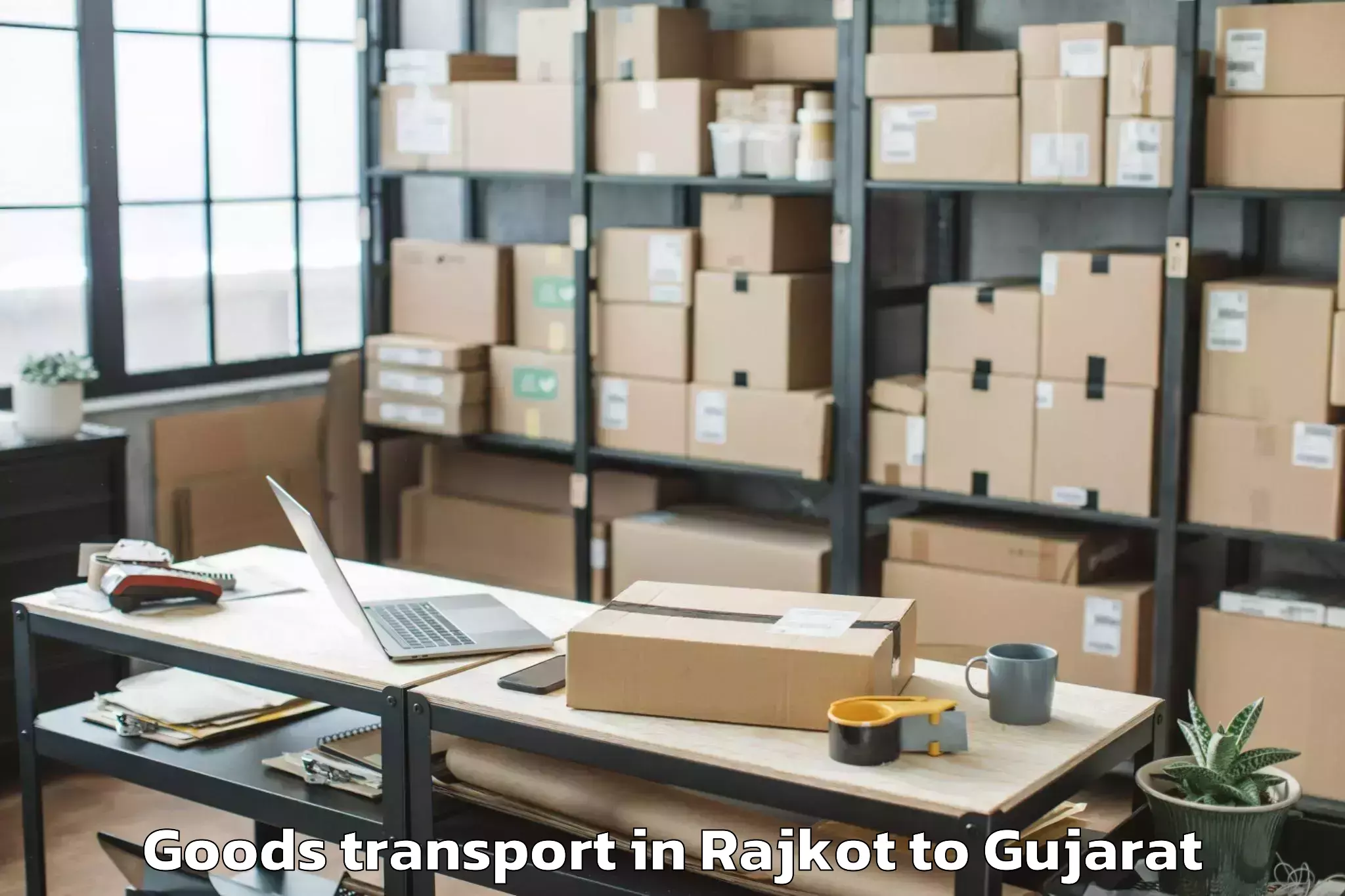 Top Rajkot to Vaghodia Ina Goods Transport Available